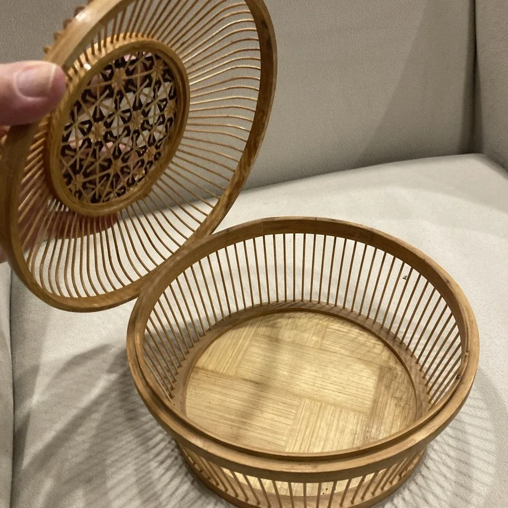 Vintage Handwoven Bamboo Cricket Cage – Asian‎ Folk Art Insect Carrier